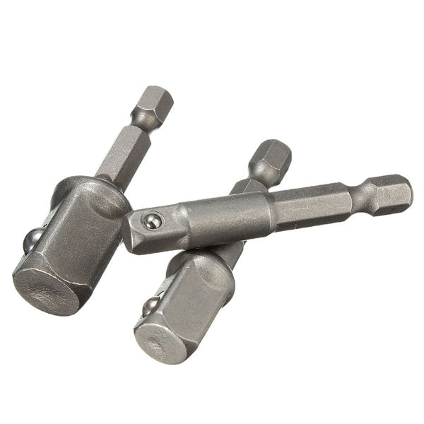 3pc 1/4 Inch Hex Socket Driver Set Wrench Adapter Extension Bar Bit