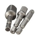 3pc 1/4 Inch Hex Socket Driver Set Wrench Adapter Extension Bar Bit
