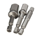 3pc 1/4 Inch Hex Socket Driver Set Wrench Adapter Extension Bar Bit