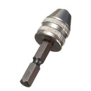 Drillpro 1/4 Inch Keyless Drill Chuck Quick Change Adapter Converter Hex Shank
