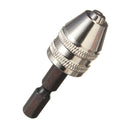 Drillpro 1/4 Inch Keyless Drill Chuck Quick Change Adapter Converter Hex Shank