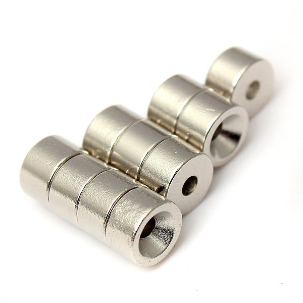 10pcs N50 Disc Rare Earth Neodymium Magnets 7mmx4mm Countersunk Hole