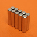10pcs N42 Cylinder Neodymium Rare Earth Magnets 5mm X 20mm