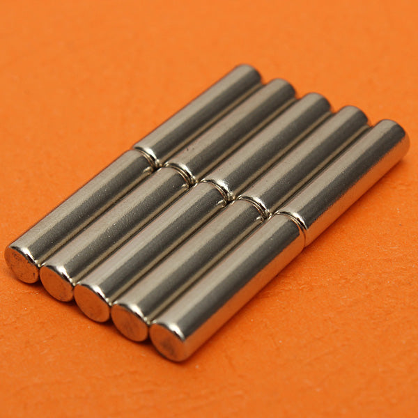10pcs N42 Cylinder Neodymium Rare Earth Magnets 5mm X 20mm