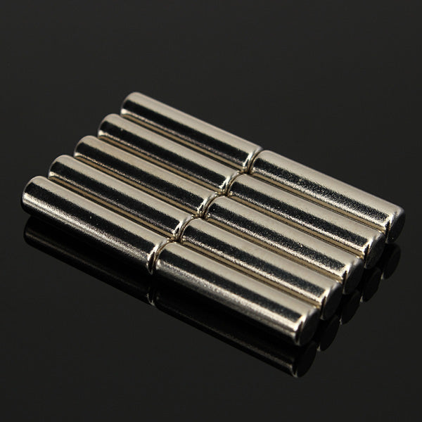 10pcs N42 Cylinder Neodymium Rare Earth Magnets 5mm X 20mm