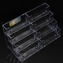 8 Pocket Desktop Office Acrylic Business Card Holder Stand Display
