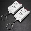 Wireless Motion Sensor Alarm IR Infrared Detector 2 Remote Control