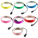 1M Electroluminescent Tape EL Wire Glowing LED Rope Flat Strip Light with AA Battery Box 3V