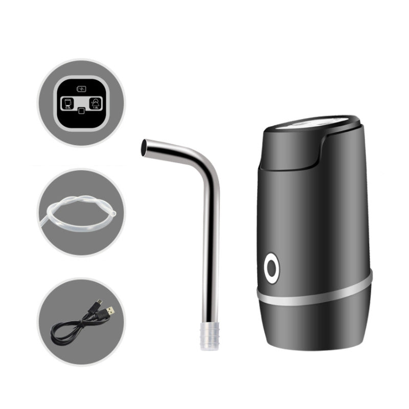 Portable Electric Auto Water Pump USB Rechargeable Gallon Bottle Dispenser Pump