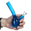7 Inch Water Double Percolator Heavy Glass Bow Single Perk Bubbler Pipes