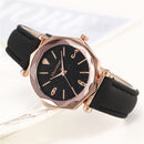 Deffrun Shining Dial Display Flower Ladies Watch Elegant Design Quartz Watches