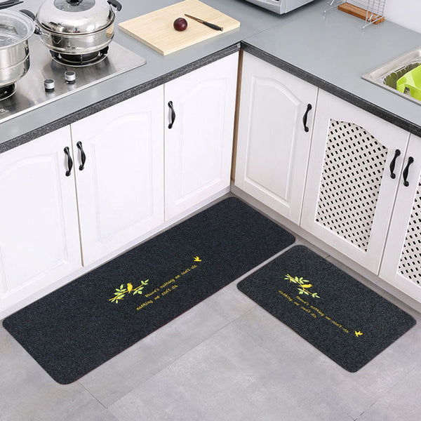 Waterproof Carpet Non Slip Door Floor Carpet Rug Bath Mat Home Kitchen Bathroom