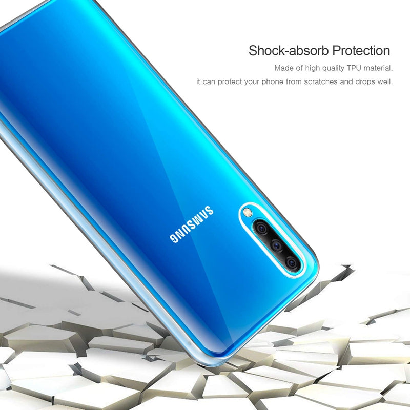 Full Body Clear Touch Screen Protective Case For Samsung Galaxy A50 2019