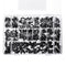 550pcs 24 Values 16V/25V/35/50V (0.1uF To 2200uF) Mix Electrolytic Capacitor Assorted Kit With Storage Box
