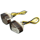2Pcs 12V Smoke 15 LED Flush Mount Turn Signal Blinker Universal
