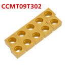Machifit 10pcs CCMT09T302/04/08-HMP NC3020 Carbide Insert SCLCR Turning Tool Cutter for Ceramic Metal