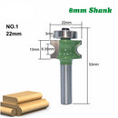 Drilpro 5pcs 8mm Shank Round Over Router Bit 1/4 to 5/8 Inch Woodworking Edging Router Chisel Groove Cutter