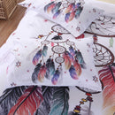 3 PCS Bedding Sets Campanula Printing Quilt Cover Pillowcase For Queen Size