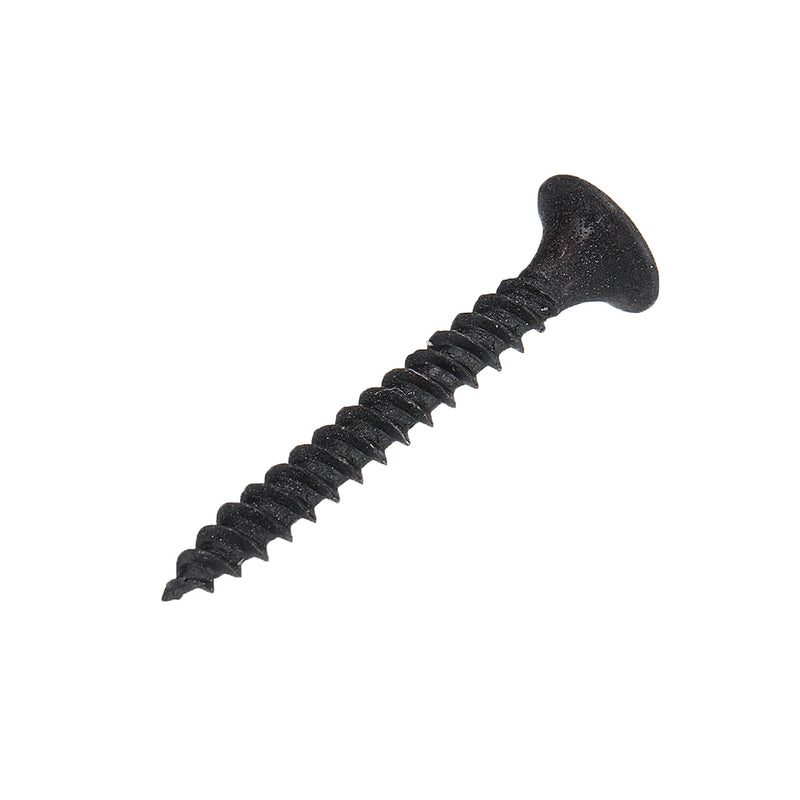 Suleve M3.5CP4 700Pcs M3.5 Cross Black Recessed Flat Head Self Tapping Ash Phosphorus Drywall Metric Threaded Wood Screw Nail Bolt