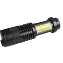 XANES SK68-COB XPE+COB 1000Lumens 4Modes Zoomable Tactical EDC LED Flashlight