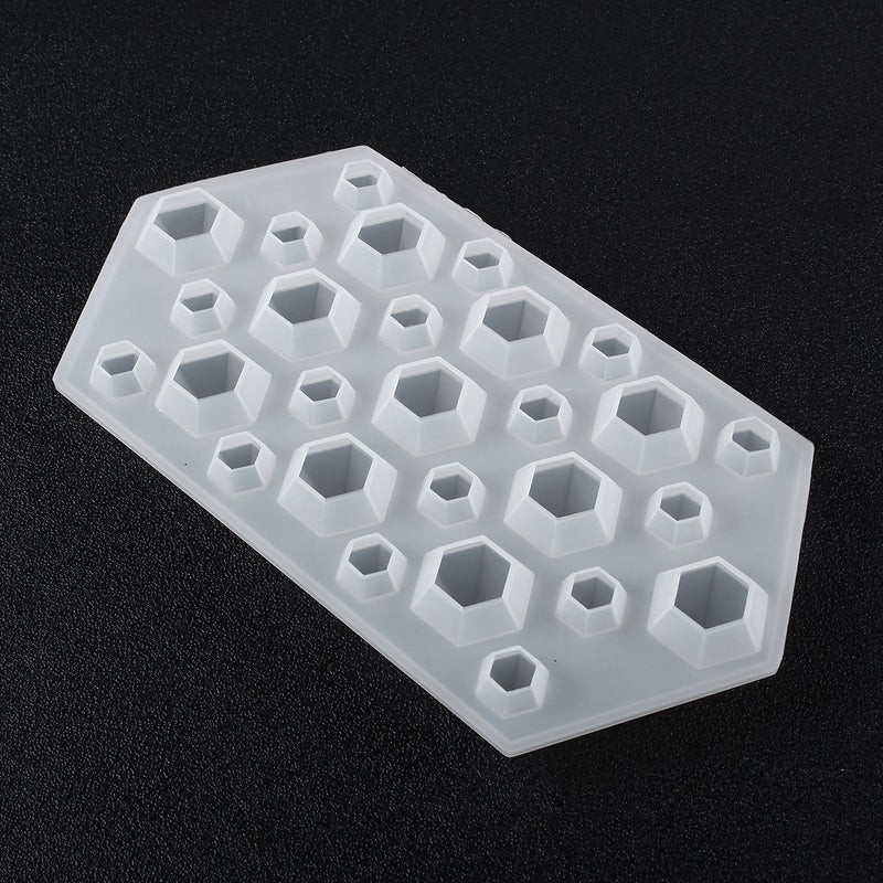 DIY Diamond Resin Casting Molds Silicone Jewelry Pendant Craft Making Mould