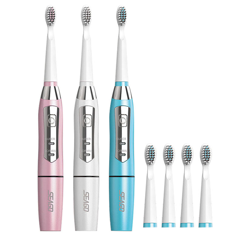 SEAGO E1 Sonic Electric Toothbrush Charging Batteries with 2 Brushing Modes Automatic