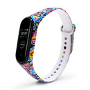 Colorful Pattern Watch Band Watch Strap Silicone Strap for Xiaomi Miband 4 Miband 3