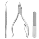 Y.F.M 4pcs Ingrown Toenails Nipper Clipper File Lifter Cutter Kit Paronychia Corrector Thick Nails