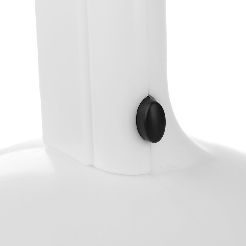 White Desktop Magnifier Plastic Magnifying Glass Standing Style With 2 LED Light