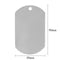 10Pcs 5x3cm Blank Dog Tag Label Stainless Steel 1.2mm