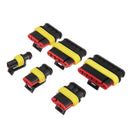 1 2 3 4 5 6 Pin Motorcycle Car Waterproof Electrical Terminal Wire Connector + Blade Fuses