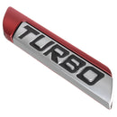 3D Metal Turbo Logo Car Body Fender Emblem Badge Decals Sticker Red/Blue