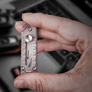 HX OUTDOORS 75mm Mini EDC Tools Copper Titanium Telescopic Knife Outdoor Survival Tools