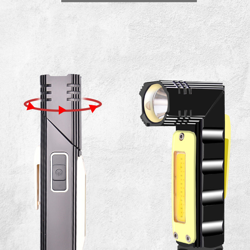 XANES COB+XPG 5Modes Emergency Worklight Outdoor Rotation USB Rechargeable Work Light Warning Light-S/L