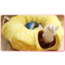 Foldable Pet Mat Tunnel Mat Pet Kitten Tunnel Suede Tubes Play Mat Scratch Crinkle Toy Sleeping Kennel