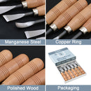 6pcs Professional Wood Carving Tools Kit Woodworking Craft Chisel Hand