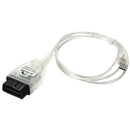 K + D-CAN OBD2 USB Cable FTDI FT232RQ + Switch +  Tools Fault Diagnosis Line