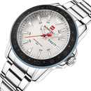 NAVIFORCE 9109 Calendar Men Wrist Watch Business Style Stainless Steel Quartz Watch