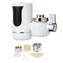 220V 3000W Electric Hot Faucet Water Heater Kitchen Cold Heating Faucet Tankless Digital Instantaneous Water Heater Water Tap With Adapter EU Plug