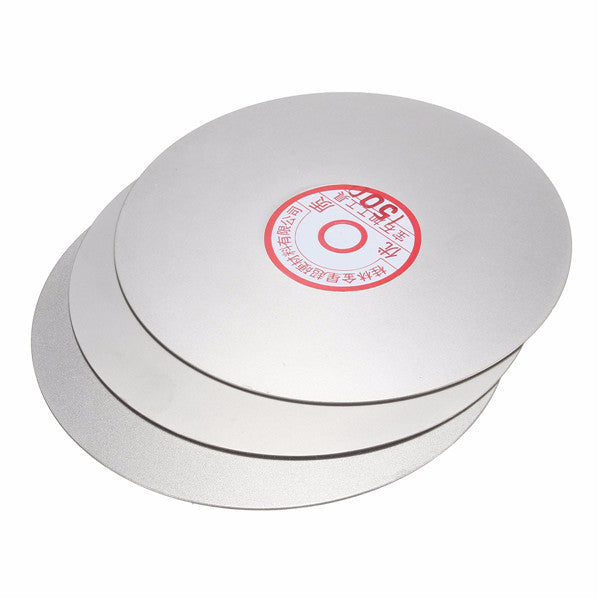 3pcs 6 Inch 600 1500 3000 Grit Diamond Coated Wheel Polishing Disc