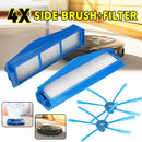 4pcs Side Brush and Filter For Philips Robot Vacuum Cleaner FC8792FC8794FC8796 Tool