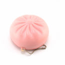 Kiibru Licensed Squishy Bun Pink Yellow 6cm With Original Packaging Chain Phone Bag Strap Gift Decor
