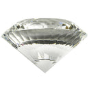 1X(Transparent Multi-Faceted Crystal Diamond, 80mm Clear Crystal Glass Diam