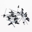 120Pcs/Set M2.4 M3.0 M3.2 M4 Black Aluminium Blind Rivets Nail Decoration R