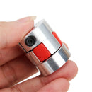 Machifit 6.35mm Aluminum Coupler Coupler Connector OD25mm x L30mm CNC Stepper Motor Shaft Coupling