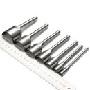 7pcs Steel Leather Craft Half Round Cutter Punch Strap Tools Belt Wallet En