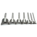 7pcs Steel Leather Craft Half Round Cutter Punch Strap Tools Belt Wallet En