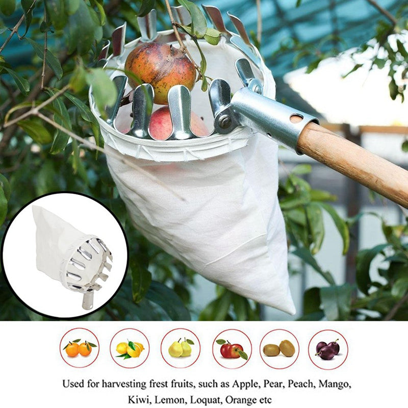 Fruit Picker Head Basket Or Fruit Picking Tools, Fruits Catcher For Harvest