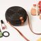 Black Beach Retro Rattan Bag Woven Handmade Ladies Round Sling Straw Bag (C A1D8