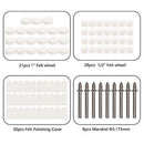 88 Pcs Wool Felt Polishing Wheels Buff Pad With Mandrel For For All Rotary  Z4K2